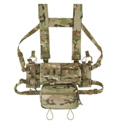 KRYDEX Tactical Micro MK3 MK4 Chest Rig Lightweight Vest with 5.56 7.62mm Mag Pouch Dangler Drop Pouch Paintball Outdoor Vest