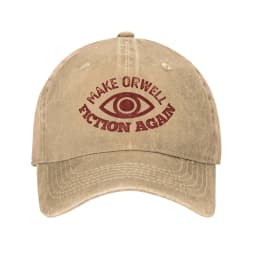 Vintage 1984 Make Orwell Fiction Again Baseball Cap Men Women Distressed Denim Sun Cap Dystopian World Outdoor Adjustable Hats