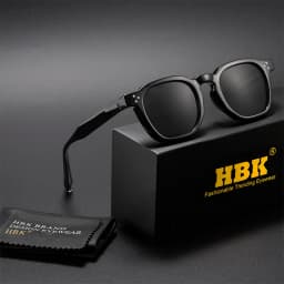 HBK Fashion Retro Men Sunglasses Classic Square Frame Design Sun Glasses Women Outdoor Travel Party Business Festival Gift