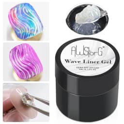 AWStorG Hema Free Poly Nail Gel 30ML Acrylic Gel Finger Extension Transparent Nail Art Extension Quick Building Soak Off UV