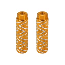 X Autohaux 1 Pair Axle Rear Foot Pegs Footpegs Universal Aluminum Alloy Foot Rests for BMX MTB Bike Bicycle Pedals 3/8"