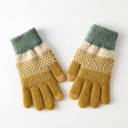 KayCrowne New Full Finger Touch Screen Gloves For Winter Grace Thick Warm Cycling Acrylic Skiing Riding Women Knitted Gloves Men