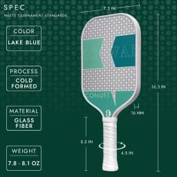 HOOWAN Pickleball Paddle Set of 2 Pickleball Rackets, 4 Outdoor Balls, Carrying Bag, Lightweight and Durable Pickle Ball Paddle