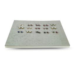 216 Holes Earrings Display Pad Studs Earrings Storage Jewelry Tray Inner Jewelry Box Insert Pad DIY Sponge Mat 33.5*22.5*1cm