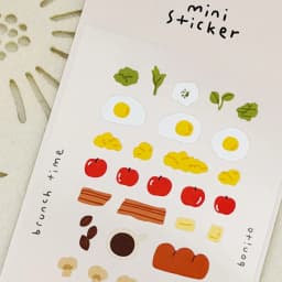 BONITO Mini Coffee Light Meal Space Cartoon Stickers Scrapbooking Diy Journal Diary Cute Stationery School Sticker Gift