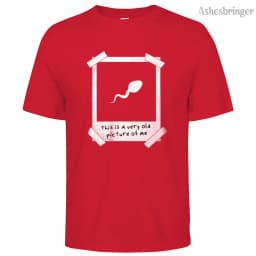 Mens Cotton This Is A Very Old Picture Of Me Graphic Funny T Shirt Street Casual Style Tee for Men and Women