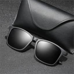 1PC Luxury Men Polarized Sunglasses Vintage Square Ultra Light TR90 Frame Driving Fishing Sun Glasses For Man UV400 Eyewear