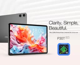Teclast P30T Case Set Tablet 8 Cores Unisoc T610 Android 16 Tablets 10.1" Dispaly 16GB RAM 128GB ROM Lightweight 6000mAh Battery Tablets TDDI Full Lamination