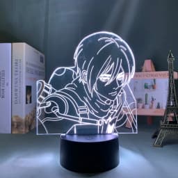 Anime Light Attack on Titan 4 Eren Yeager Figure for Bedroom Decor Night Light Kids Birthday Gift Shingeki No Kyojin 3d Lamp AOT