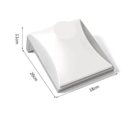 White PU Leather Bust Jewelry Display Stand Holder Bracelet Earring Necklace Ring Jade Counter Pendant Neck Model Organizer Rack