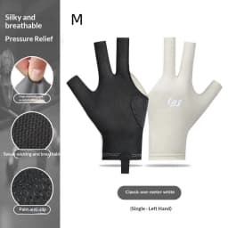 Billiard Gloves With Fingerless Breathable Pool Gloves Three-Finger Gloves