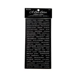 JIANWU 3 Sheets INS Retro English Text Sticker DIY Journal Scrapbooking Collage Literature Art Decoration Stationery Stickers