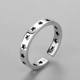 925 Sterling Silver Sanding Face Adjustable Rings For Women Ladies Elegant Luxury Quality Jewelry Accessories Jewellery