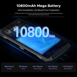 DOOGEE S118 Rugged Phone 6.58" FHD+ Screen Helio G99 Telephon Portable 8GB+512GB 10800mAh 50MP Triple Smartphone Android 14 NFC