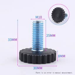 M6 M8 M10 Adjustable Leveling Chair Leg Feet Furniture Mat Screw-in Base Sofa Bed Cabinet Table Floor Protector Anti-slip Pad