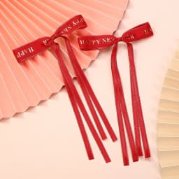 2pcs Long Tassel Ribbon Hairpin Cute Candy Bow Clip for Women Girls Party Gifts Headwear Side Clips Hair Accessories Wholesale