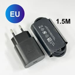 For Samsung Charger 25W Type C Fast Charge Charger 1M 1.5M 2M Cable for Galaxy S26 S25 S24 S23 S22 S21 Z Flip 8 A56 A36 A17 A35