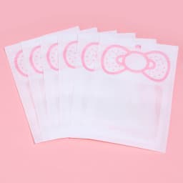 20pcs/lot Pink Clear Ziplock Bag Bow Tie Candy Cookies Packaging Bags Jewelry Ornament Beads Storage Pouches Gifts Snack Bag