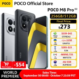 New POCO M8 Pro 5G Smartphone Global Version Snapdragon 7s Gen 4 NFC 6.83" 1.5K 120Hz display 6500mAh 100W Charging