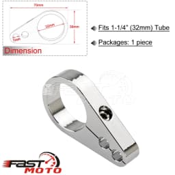 1" 25mm 1-1/4" 32mm Motorcycle Frame Handlebar Clutch Cable Brake Line Clamp Fixed Clips Wiring Support Adapter for Harley