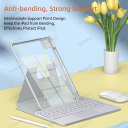 Magnetic Keyboard Case For iPad Pro 11 Air 4/5 10.9 10th 10.5 10.2 9/8/7th Generation Transparent Cover With Keyboard Mouse