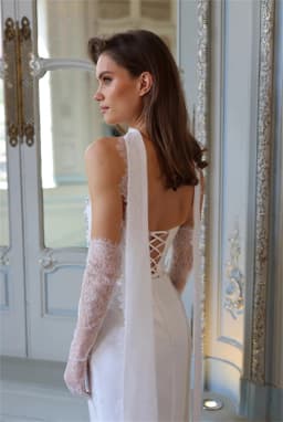 Kyoto White Simple Strapless Rhinestones Wedding Dresses Halter Mermaid Floor-length Customized Lace-up Back Formal Evening 2025