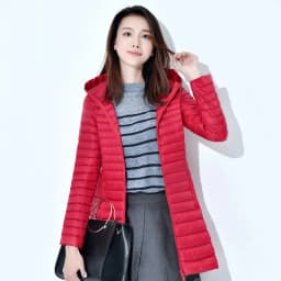 Winter Lightweight Down Jacket Women Mid Length White Duck Down Puffer Coat Woman Portable Slim Fit Fashion Outerwear JK-070