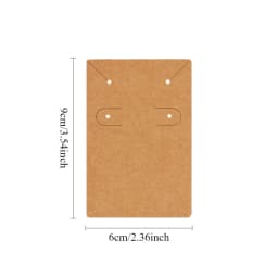 50pc 6x9cm Self-adhesive Plastic Cello Bag Earrings Display Necklaces KeyChain Cards for DIY Making Cardboard Jewelry Packaging
