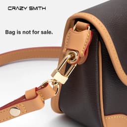 CRAZYSMITH Genuine Leather Bag Strap Replacement For LV Diane Bag Crossbody Handbag Adjustable Shoulder Belts DIY Accessories