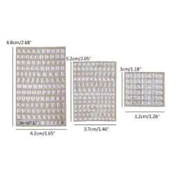 5Pcs 3mm Letters Chunky Glitter Epoxy Resin Decorative Stickers Engkish Letters Numbers UV Epoxy Resin Fillings