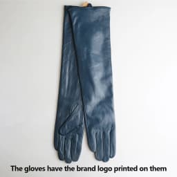 Multiple Colors 50cm Long Leather Gloves, Sheepskin Women's Leather Gloves, Warm Women's Winter Gloves, Simple Women's Gloves-22