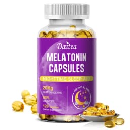 Melatonin 20mg Anti Stress Tools Sleeping Capsules Melatonin to Sleep Stay Asleep Longer For Adult Beauty Health