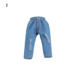 Bjd Doll Clothes 1/12 Fashion Chain Pants Rivet Hoodies PU Trousers Tops Jacket Obitsu11 Ob11 Doll Clothes Accessories Toys