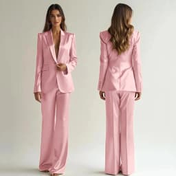 Luxury High Quality Women's Suit One Button 2 Piece Jacket Pants Female Clothing Slim Fit Smart Office Banquet Lady Blazer Set