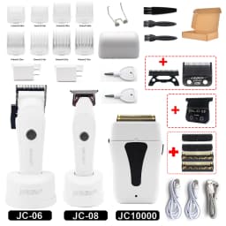 JUCAI Mini Candy Professional Hair Clipper for Men 7200RPM Brushless Motor Phantecho DLCBlade Base Charger Haircut Machine