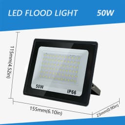 LED Flood Light IP66 Waterproof AC220V 10W 20W 30W 50W 100W 150W 200W 300W Spotlight Garden Street Gate Wall Floodlights Outdoor
