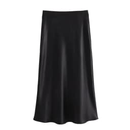 MUJER Satin Long Skirts for Women Draped High Waist Midi Skirt Woman Summer Straight Women's Skirt Holiday Beach Women Skirt