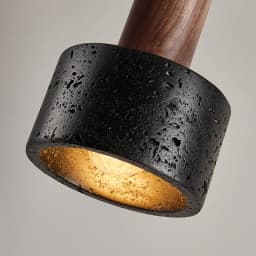 Black Hole Stone Minimalist Modern Bedroom Bedhead Designer Nordic Black Restaurant Bar Personality Chandelier
