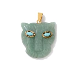 Fatima Hamsa Hand Evil Eye Pendant Lapis Lazuli Amethysts Rose Quart Natural Stone Charm For Making Necklace Bracelet Accessorie