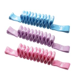 Yoga Stretching Straps with 8/10/12 Loops for dnace, Physical Therapy, Elastic Stretch Bands for Pilates, Gymnastics, Ballet