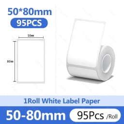 Niimbot 1Roll B1 White Sticker Paper Waterproof Adhesive Label White Anti-Oil For B1 B21 Mini Portable Thermal Printer Tape