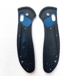 1 Pair Folding Knife Accessories Custom Wave texture G10 Scales Shank Handle Grips For BM 550/551 With Support Shaft Screw