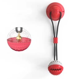 Dog Toys Silicon Suction Cup Tug Interactive Dog Ball Toy for Pet Chew Bite Tooth Cleaning Toothbrush Slow Food Pet Supplies