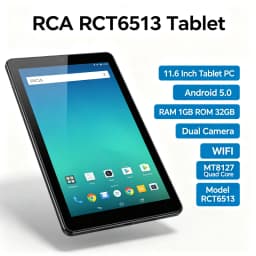 11.6 Inch T10 Android 5.0 RAM 1GB ROM 32GB Dual Camera USB 3.0 WIFI Mini HDMI-Compatible Tablet PC RCT6513 MT8127 Quad Core