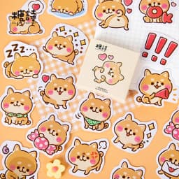 45 Pcs/Box Cute Cat Mini Paper Sticker Kawaii Diy Diary Album Scrapbooking for Decoration School Supplies Stationery Stickers