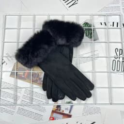 Candy Color Plus Velvet Thicken Women Keep Warm Gloves Fashion Elegant Plush Wrist Winter Cycling Drive Touch Screen Gloves