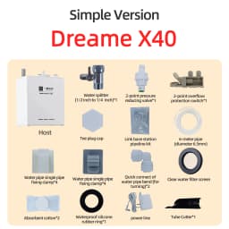 Dreame X60 X50 L20 L10 X40 Matrix 10 Robot Vacuum Water Change Kit Auto Water Refill Drain Add Detergent Water Hookup Kit Module