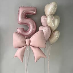 40inch Pink Foil Number Balloon Set (Optional 18inch Heart Balloons) Paired with Pink Valentine's Day/Birthday/Anniversary Party Decorations, Christmas Accessories, Themed Balloons, Retro Chrome Balloons, Balloons for Birthdays, Reusable Balloon Flowers, Personalized Balloons, Holiday Decorations, Elegant Party Decorations, Reusable Decorations, Premium Balloon Set, Gift Shopper, Party Organizer, Christmas Decorations