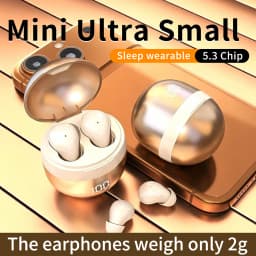 Small Wireless Bluetooth Headphones, Side Sleeping Not Pressing Ear And Sports Invisible In Ear Noise Cancelling Earphones, Low Latency, Long Battery Life HiFi Bass 6D Sound Effect Sleep Earbuds For Android IOS, Surprise Birthday Gift