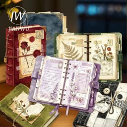 JIANWU Vintage Notebook Pattern Landscape Material Collage Scrapbooking Sticker Creative DIY Journal Stationery
